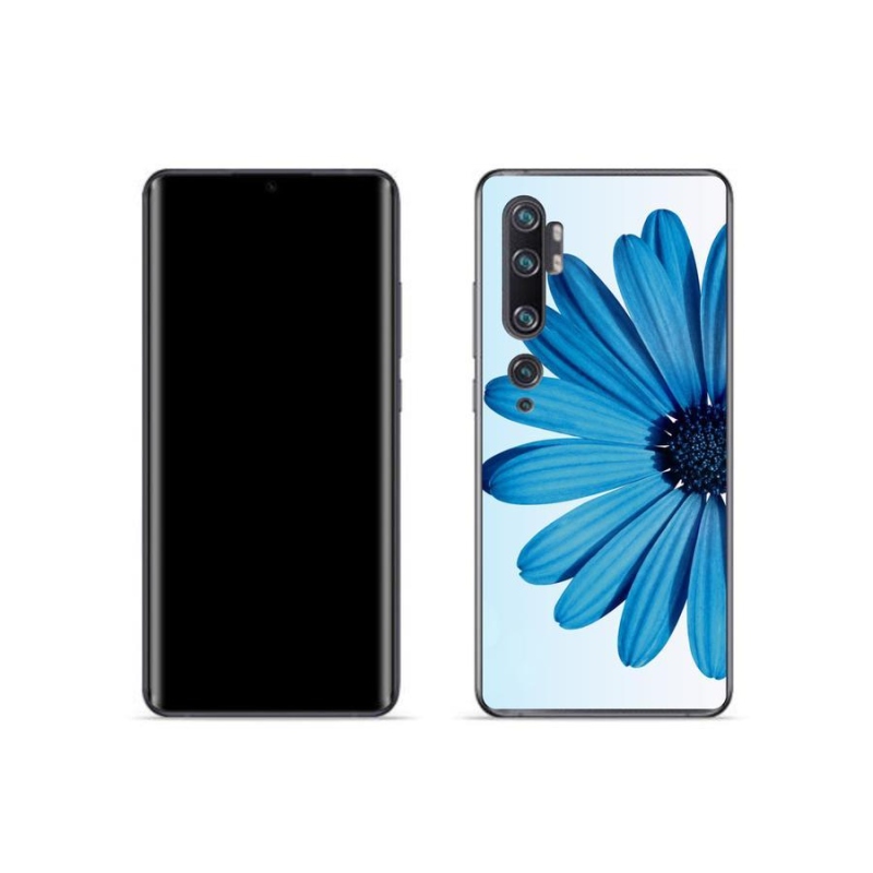 Gélový obal mmCase na mobil Xiaomi Mi Note 10 - modrá margaréta