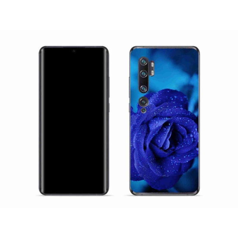 Gélový obal mmCase na mobil Xiaomi Mi Note 10 - modrá ruža