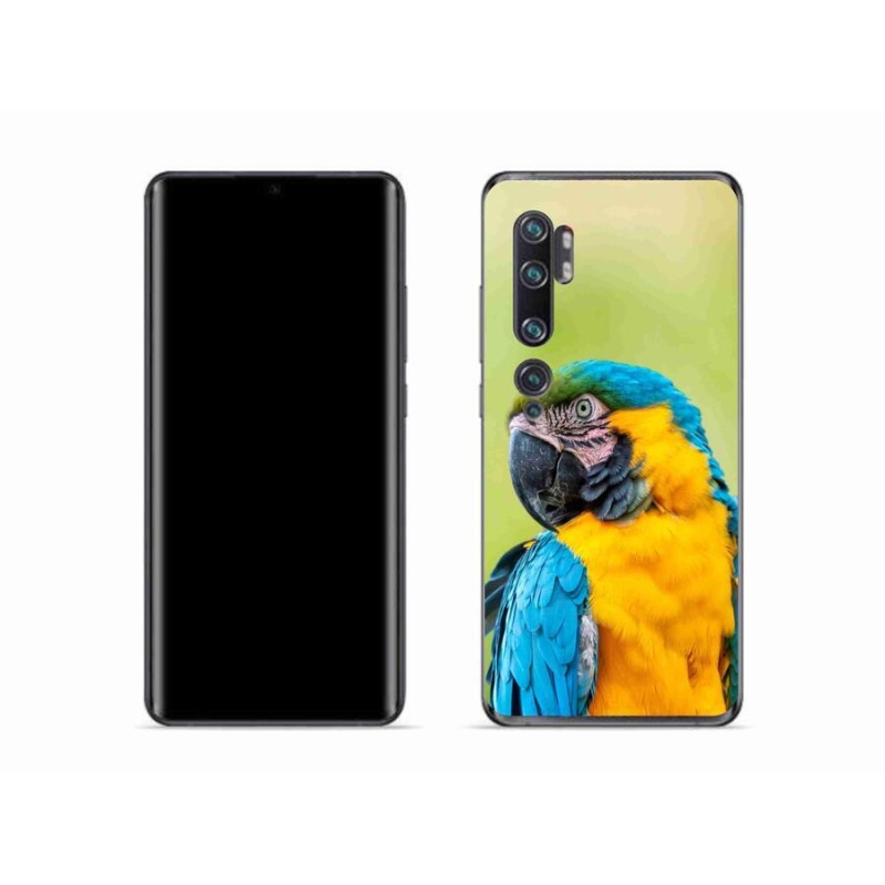 Gélový obal mmCase na mobil Xiaomi Mi Note 10 - papagáj ara 2