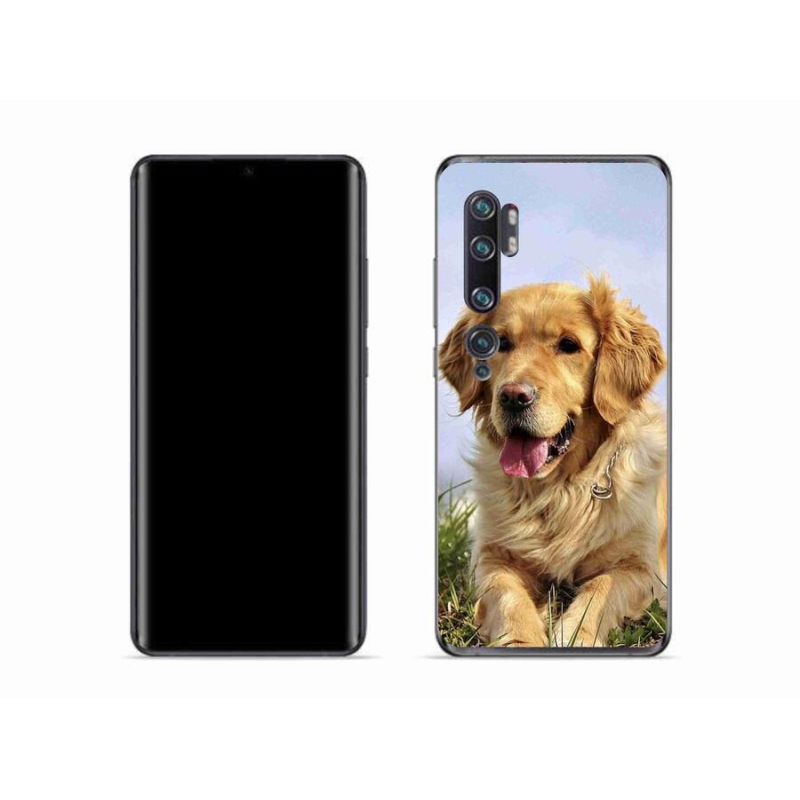 Gélový obal mmCase na mobil Xiaomi Mi Note 10 - zlatý retriever