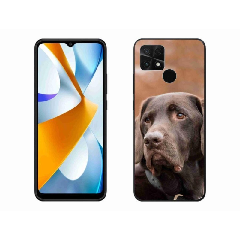 Gélový obal mmCase na mobil Xiaomi Poco C40 - hnedý labrador