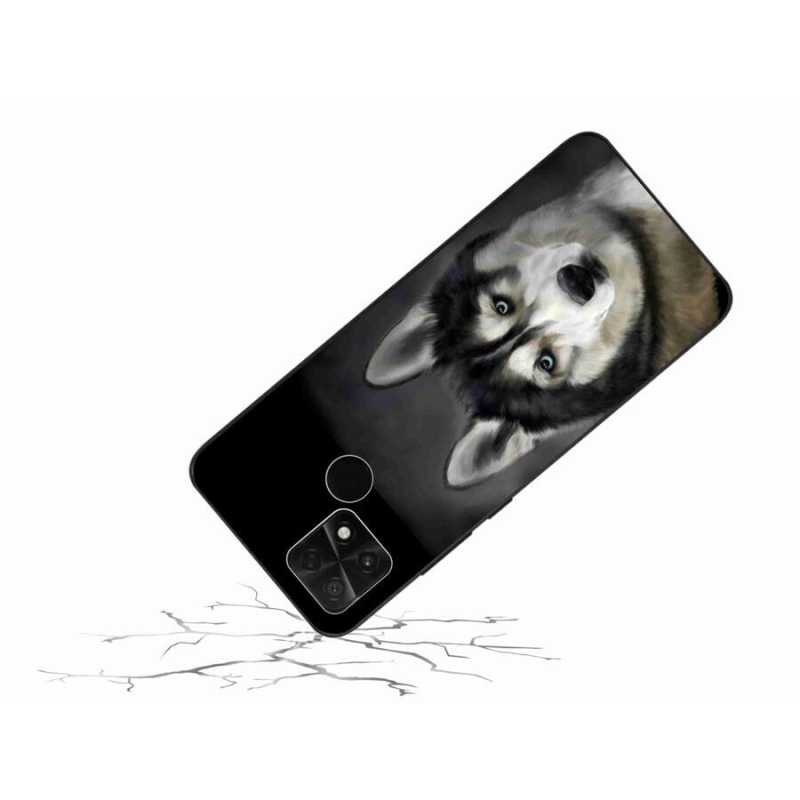 Gélový obal mmCase na mobil Xiaomi Poco C40 - husky