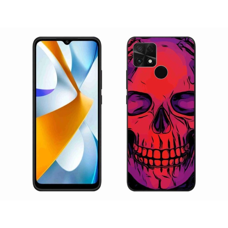 Gélový obal mmCase na mobil Xiaomi Poco C40 - lebka