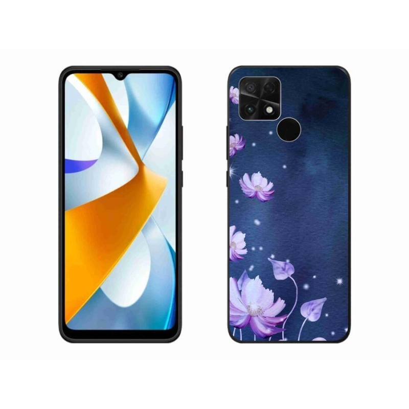 Gélový obal mmCase na mobil Xiaomi Poco C40 - padajúce kvety