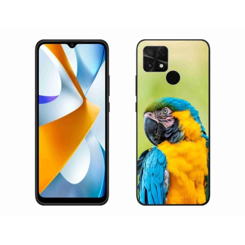 Gélový obal mmCase na mobil Xiaomi Poco C40 - papagáj ara 2