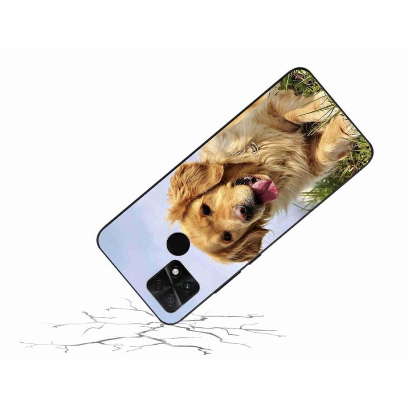 Gélový obal mmCase na mobil Xiaomi Poco C40 - zlatý retriever