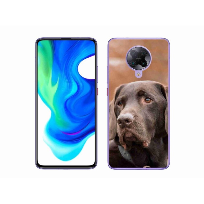 Gélový obal mmCase na mobil Xiaomi Poco F2 Pro - hnedý labrador