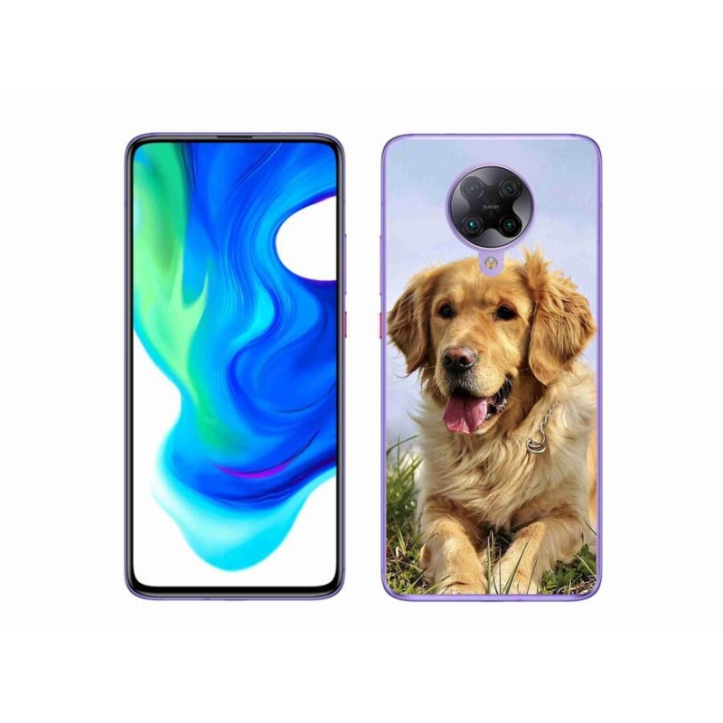 Gélový obal mmCase na mobil Xiaomi Poco F2 Pro - zlatý retriever