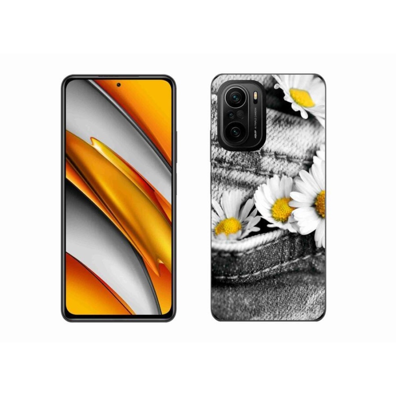 Gélový obal mmCase na mobil Xiaomi Poco F3 - margaréty