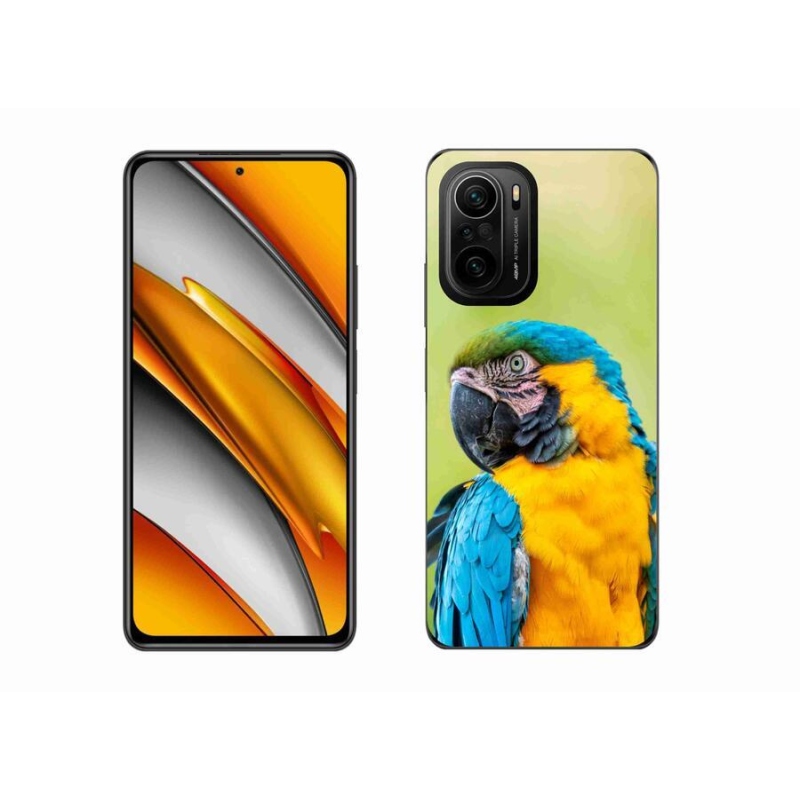 Gélový obal mmCase na mobil Xiaomi Poco F3 - papagáj ara 2