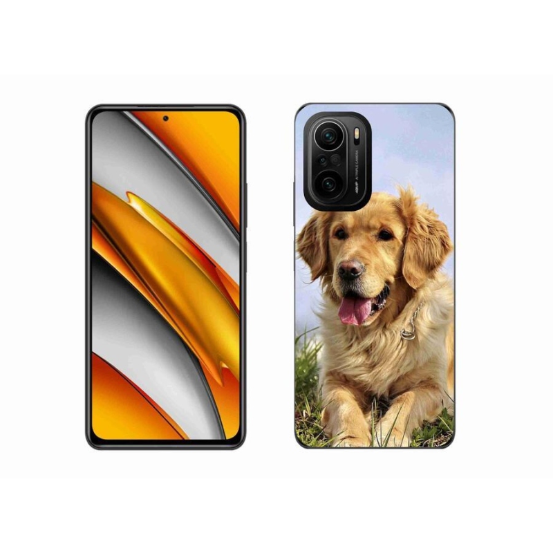 Gélový obal mmCase na mobil Xiaomi Poco F3 - zlatý retriever