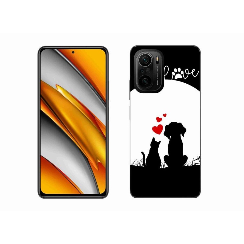 Gélový obal mmCase na mobil Xiaomi Poco F3 - zvieracie láska