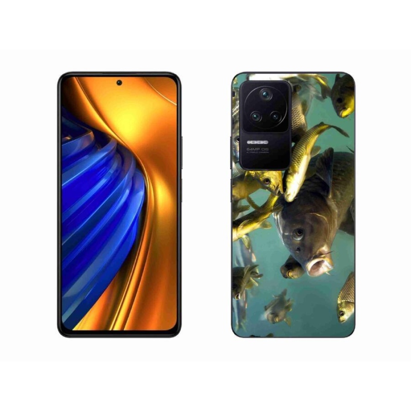 Gélový obal mmCase na mobil Xiaomi Poco F4 - kŕdeľ rýb