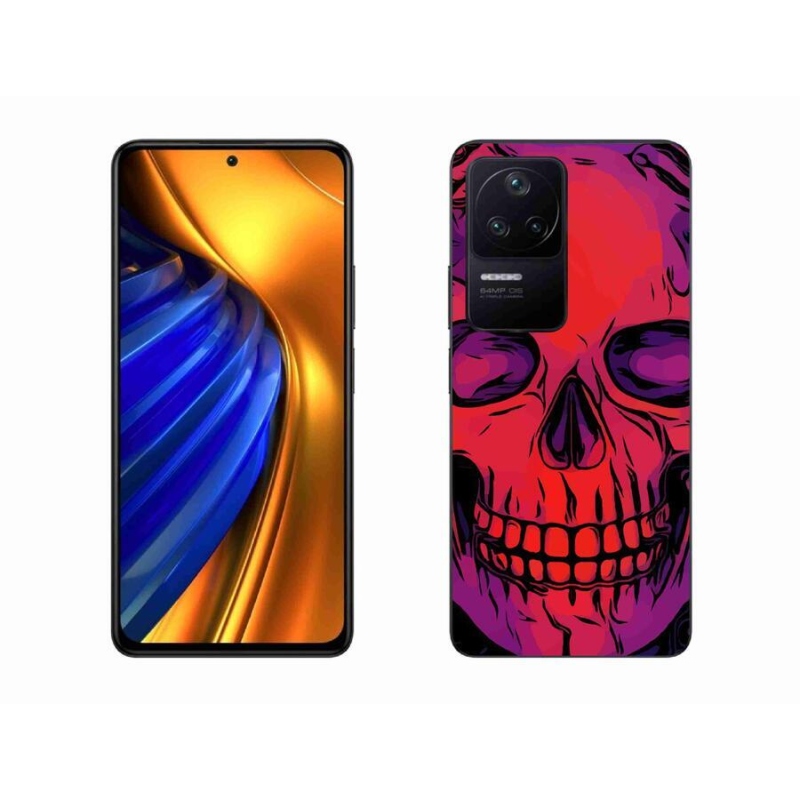 Gélový obal mmCase na mobil Xiaomi Poco F4 - lebka