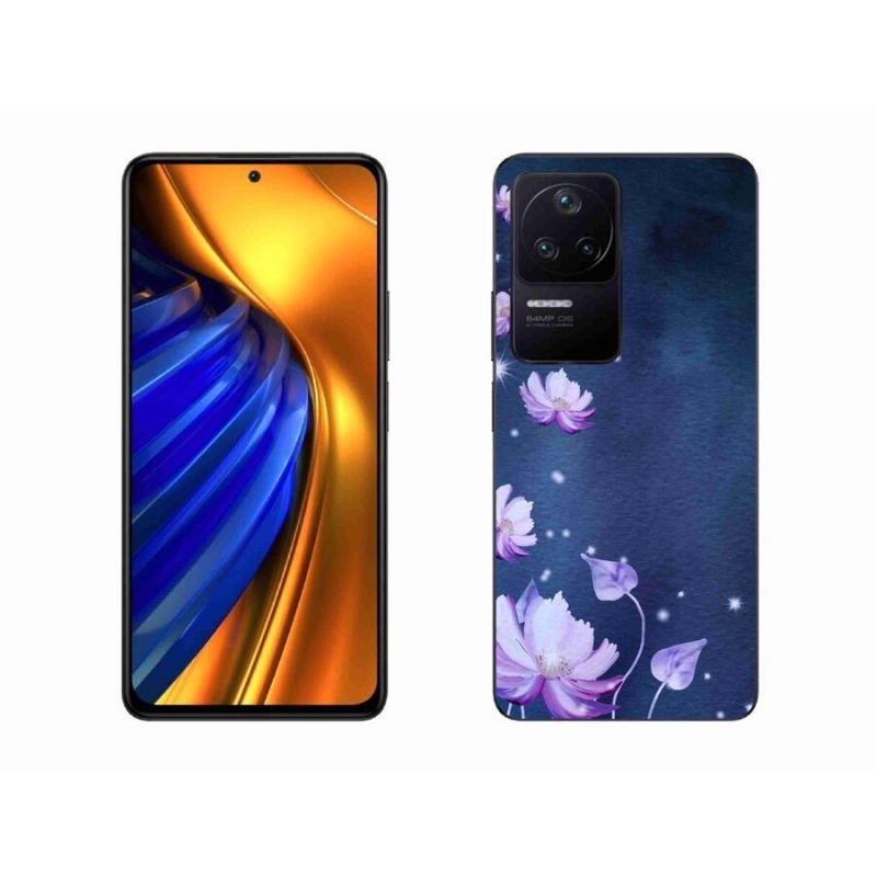 Gélový obal mmCase na mobil Xiaomi Poco F4 - padajúce kvety