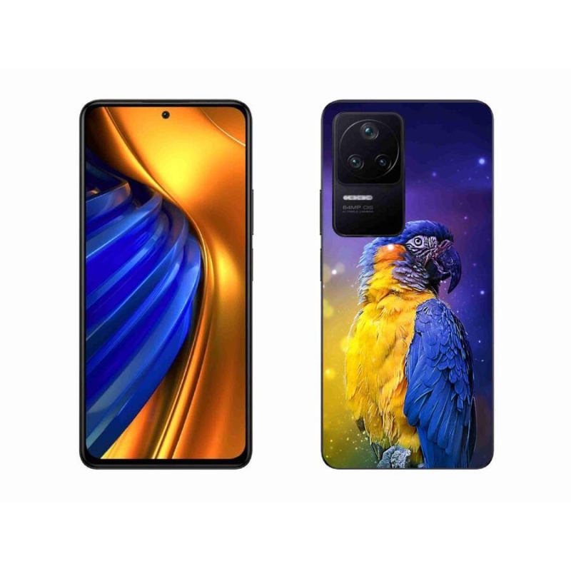 Gélový obal mmCase na mobil Xiaomi Poco F4 - papagáj ara 1