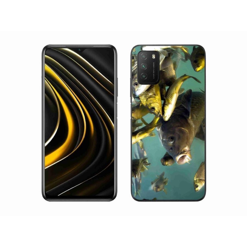 Gélový obal mmCase na mobil Xiaomi Poco M3 - kŕdeľ rýb