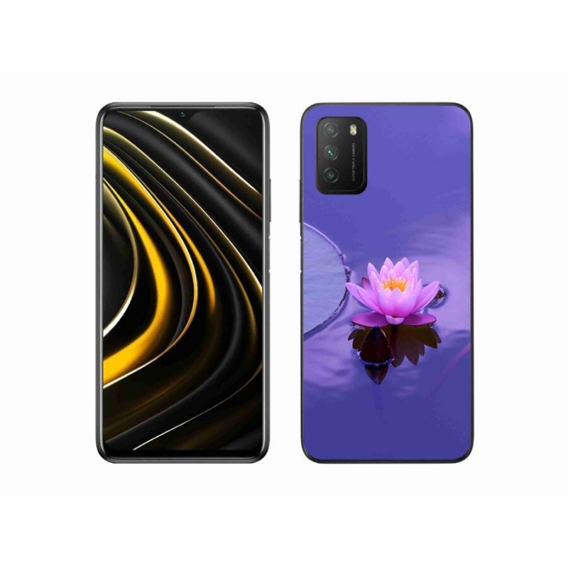 Gélový obal mmCase na mobil Xiaomi Poco M3 - kvet na hladine