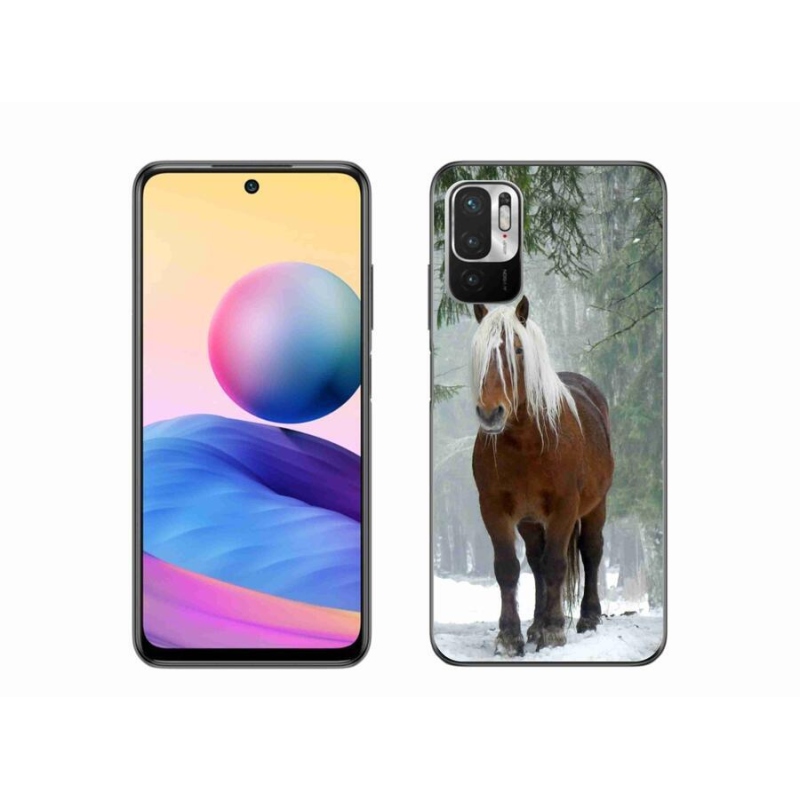 Gélový obal mmCase na mobil Xiaomi Poco M3 Pro / 5G - kôň v lese