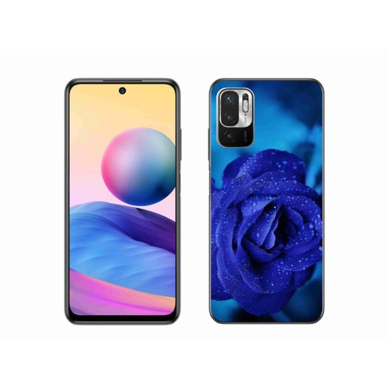 Gélový obal mmCase na mobil Xiaomi Poco M3 Pro / 5G - modrá ruža