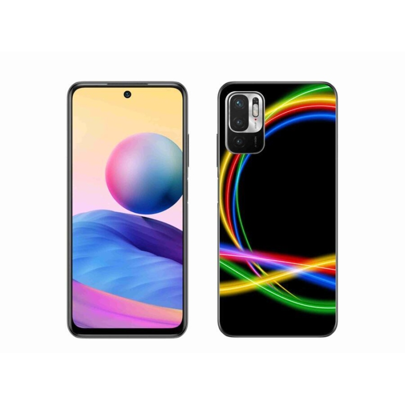 Gélový obal mmCase na mobil Xiaomi Poco M3 Pro / 5G - neónové kruhy