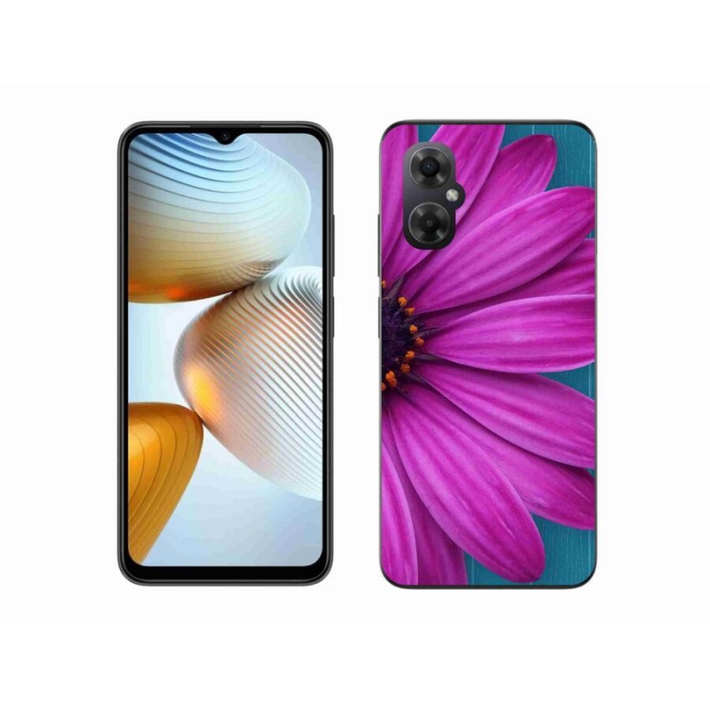 Gélový obal mmCase na mobil Xiaomi Poco M4 5G - fialová margaréta