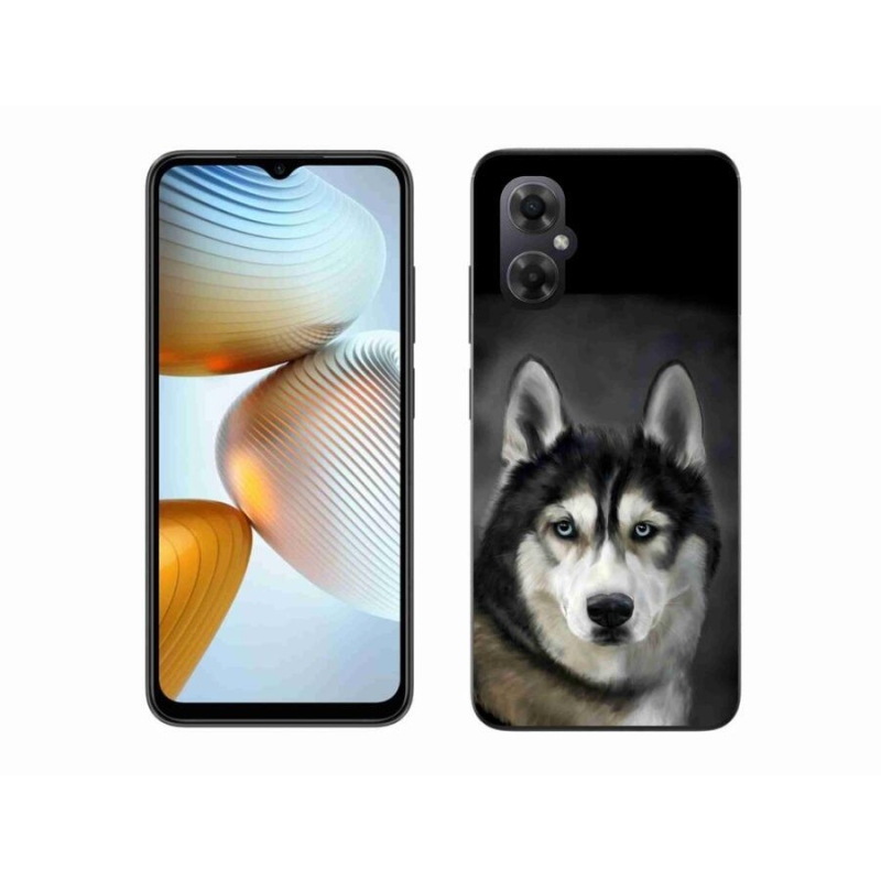 Gélový obal mmCase na mobil Xiaomi Poco M4 5G - husky