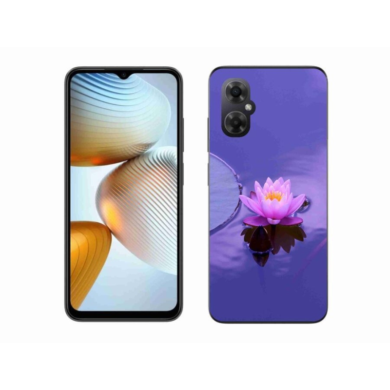 Gélový obal mmCase na mobil Xiaomi Poco M4 5G - kvet na hladine