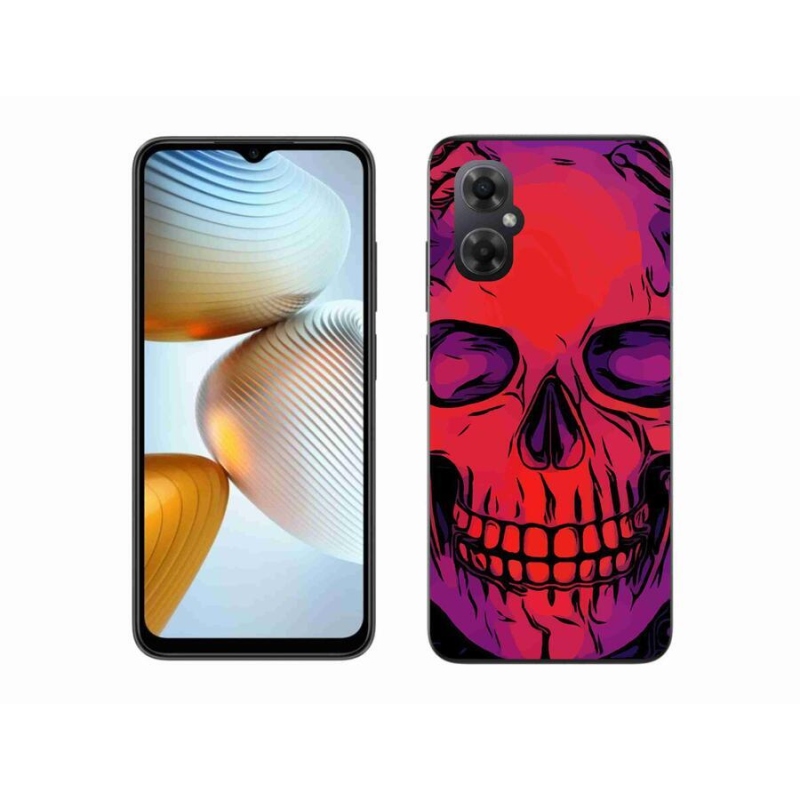 Gélový obal mmCase na mobil Xiaomi Poco M4 5G - lebka