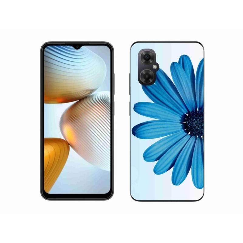 Gélový obal mmCase na mobil Xiaomi Poco M4 5G - modrá margaréta