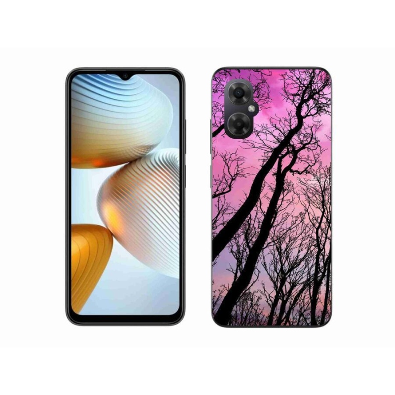 Gélový obal mmCase na mobil Xiaomi Poco M4 5G - opadané stromy