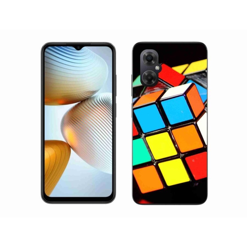 Gélový obal mmCase na mobil Xiaomi Poco M4 5G - rubikova kocka