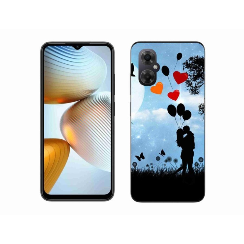 Gélový obal mmCase na mobil Xiaomi Poco M4 5G - zamilovaný pár