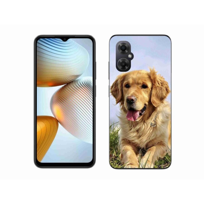 Gélový obal mmCase na mobil Xiaomi Poco M4 5G - zlatý retriever