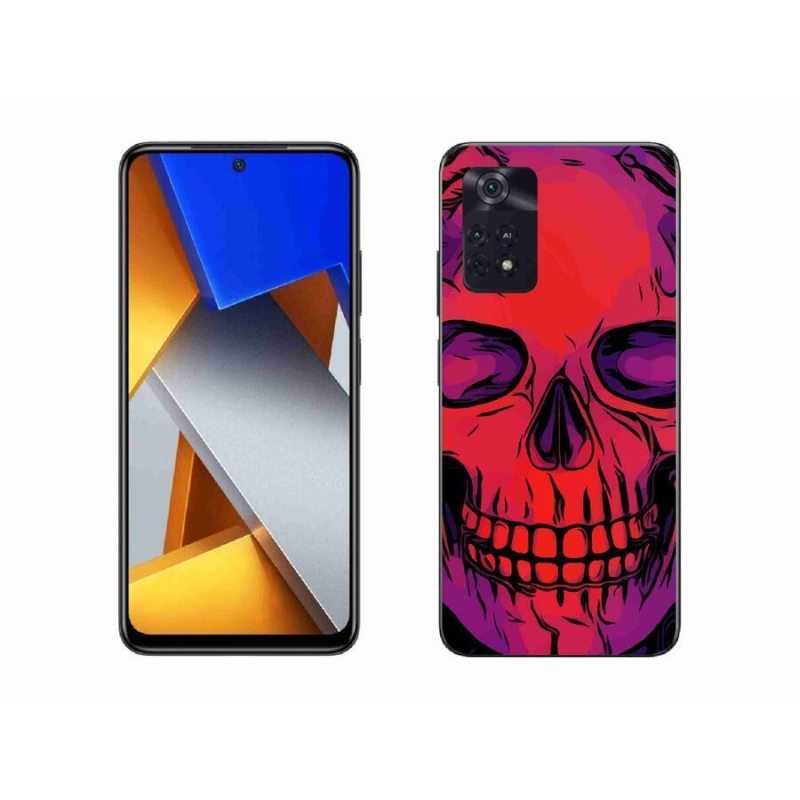 Gélový obal mmCase na mobil Xiaomi Poco M4 Pro 4G - lebka