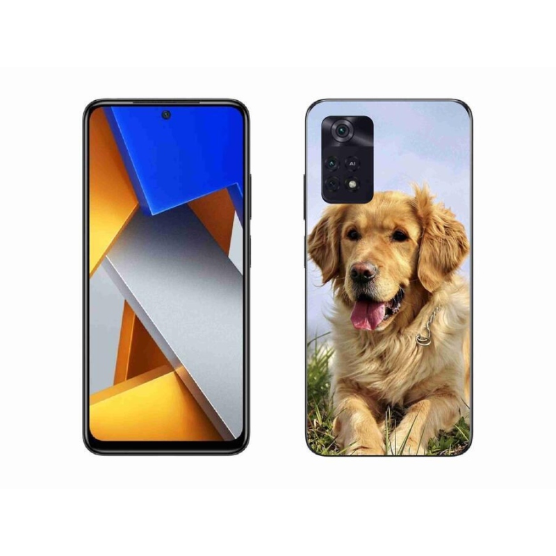 Gélový obal mmCase na mobil Xiaomi Poco M4 Pro 4G - zlatý retriever