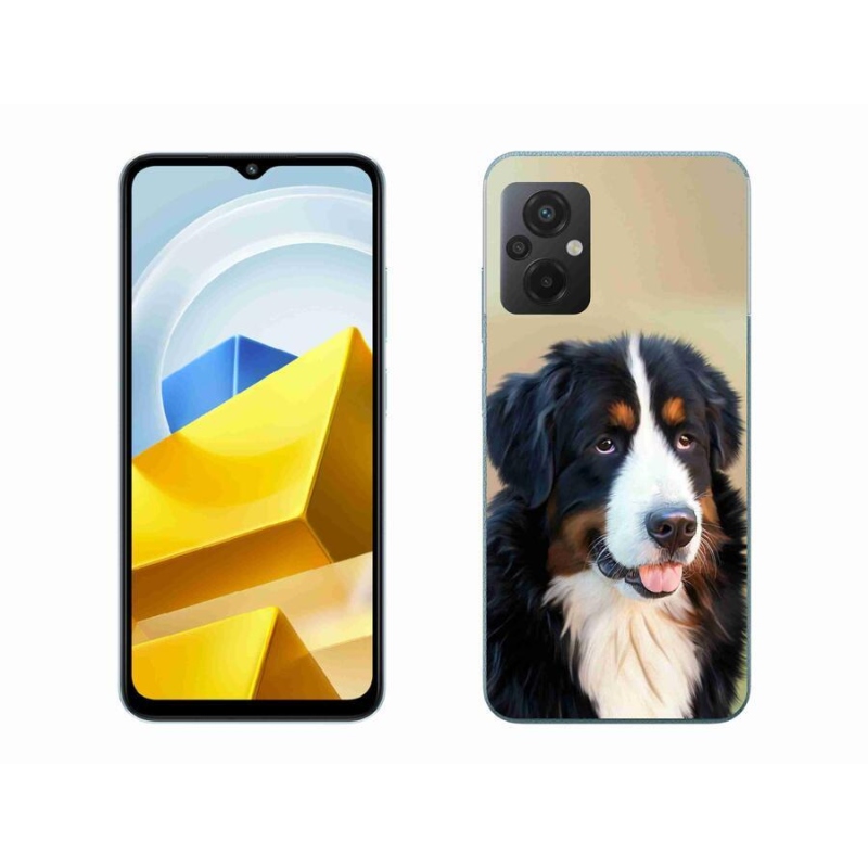 Gélový obal mmCase na mobil Xiaomi Poco M5 4G - bernský salašnícky pes