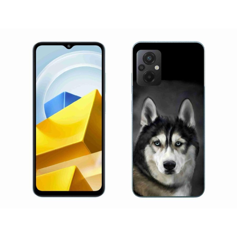 Gélový obal mmCase na mobil Xiaomi Poco M5 4G - husky