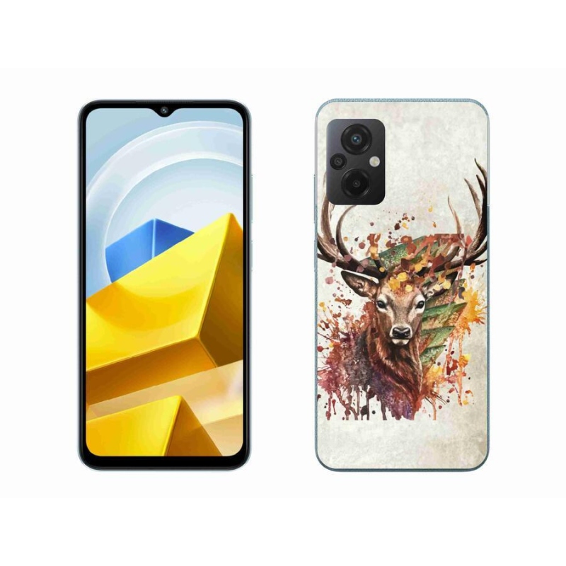 Gélový obal mmCase na mobil Xiaomi Poco M5 4G - jeleň 1