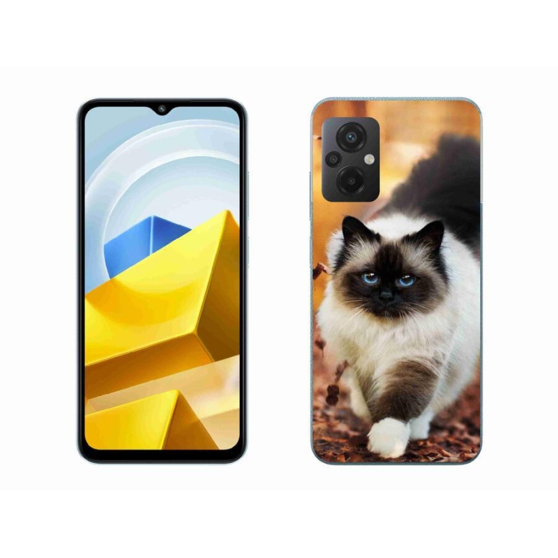 Gélový obal mmCase na mobil Xiaomi Poco M5 4G - mačka