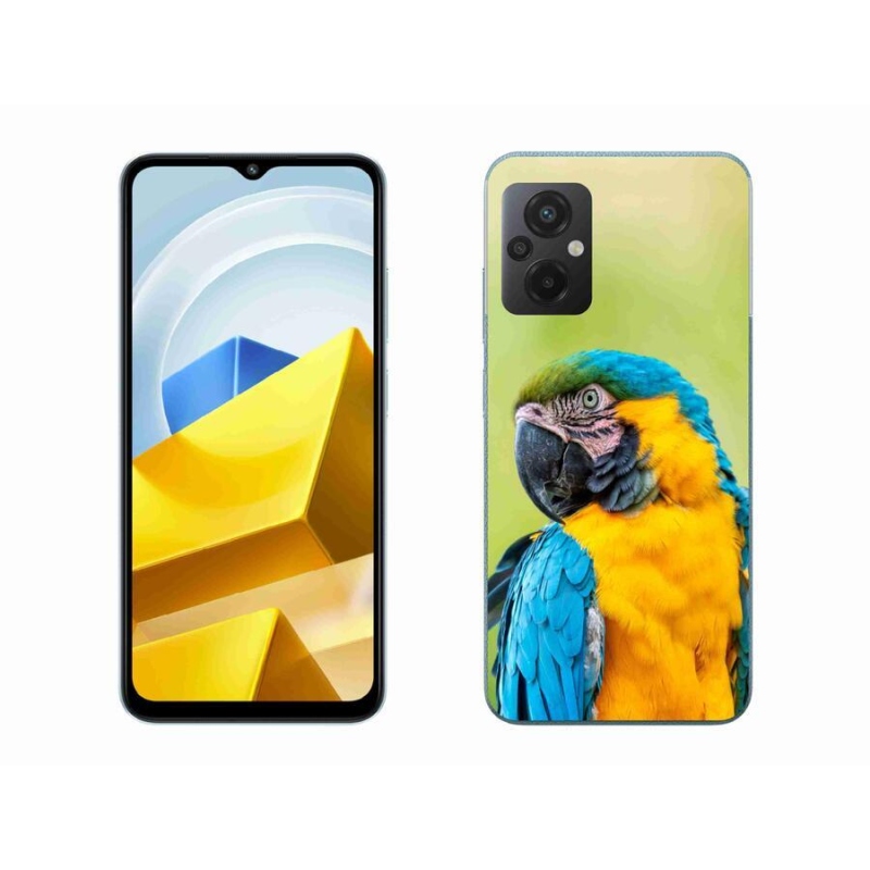 Gélový obal mmCase na mobil Xiaomi Poco M5 4G - papagáj ara 2