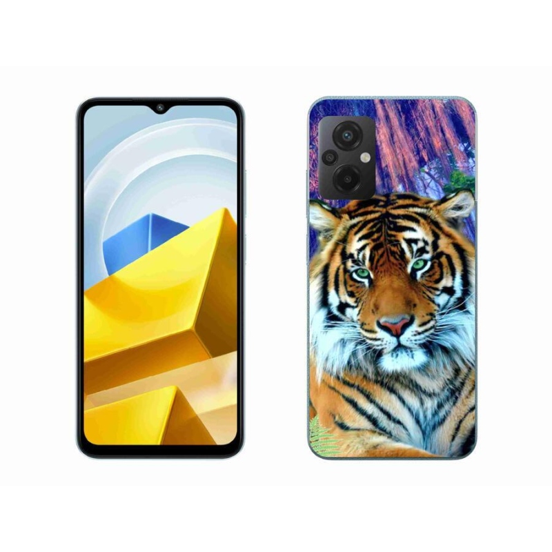 Gélový obal mmCase na mobil Xiaomi Poco M5 4G - tiger