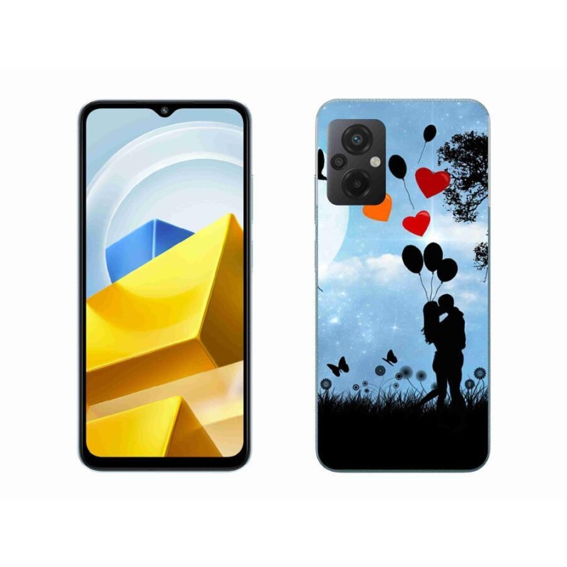 Gélový obal mmCase na mobil Xiaomi Poco M5 4G - zamilovaný pár