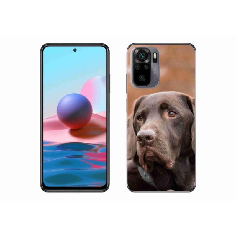 Gélový obal mmCase na mobil Xiaomi Poco M5s - hnedý labrador