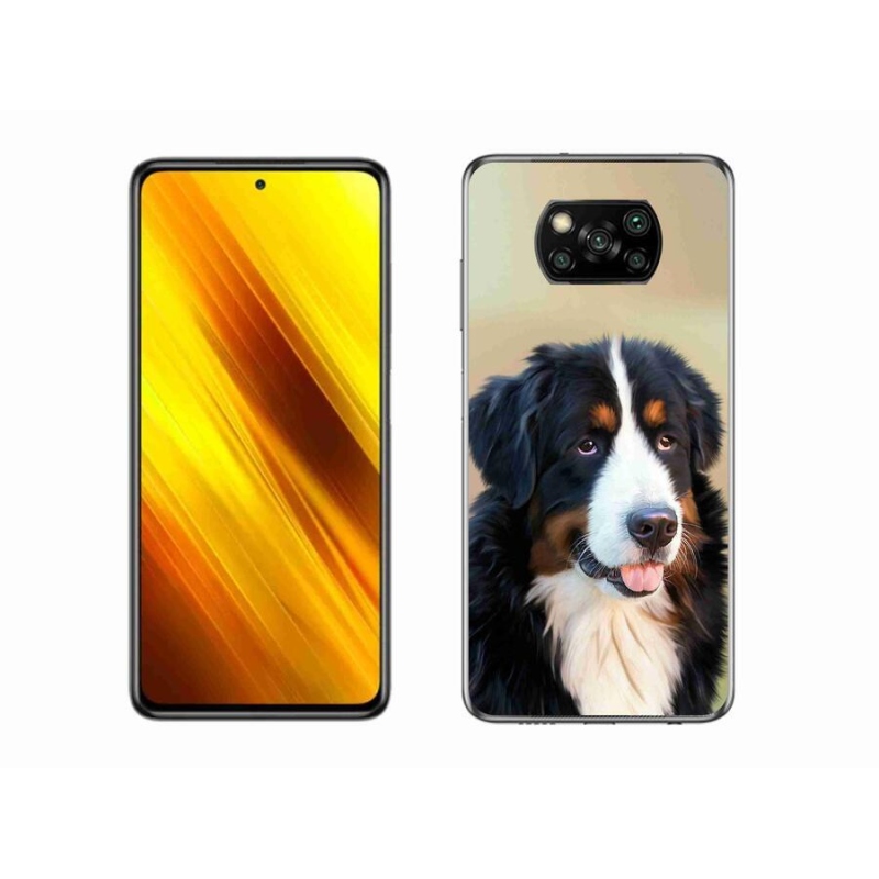 Gélový obal mmCase na mobil Xiaomi Poco X3 - bernský salašnícky pes