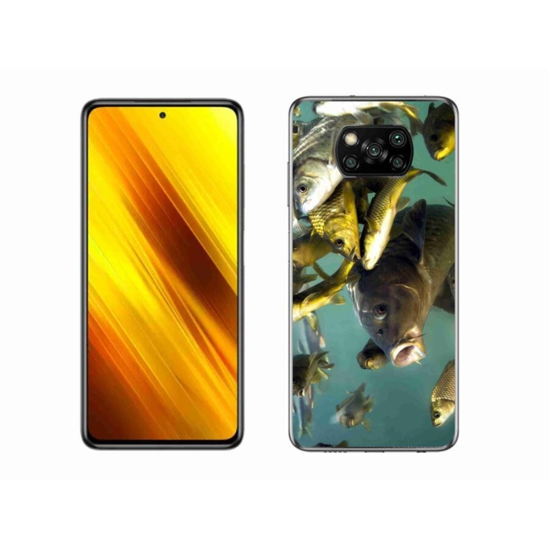 Gélový obal mmCase na mobil Xiaomi Poco X3 - kŕdeľ rýb