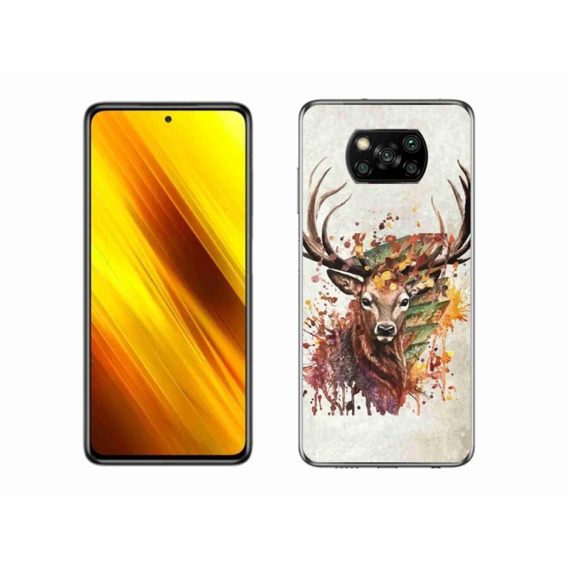 Gélový obal mmCase na mobil Xiaomi Poco X3 - jeleň 1