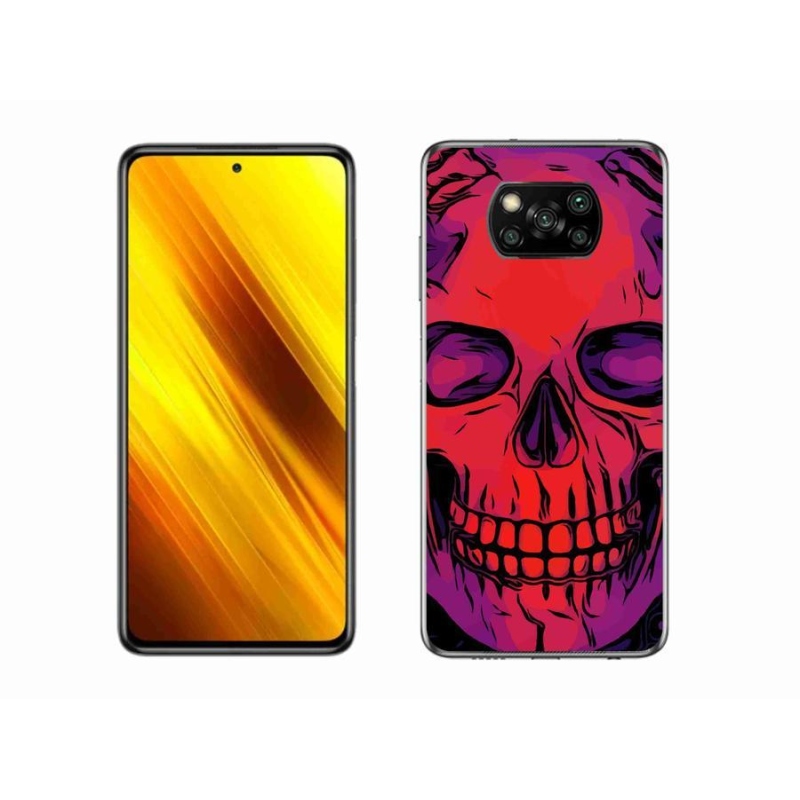 Gélový obal mmCase na mobil Xiaomi Poco X3 - lebka