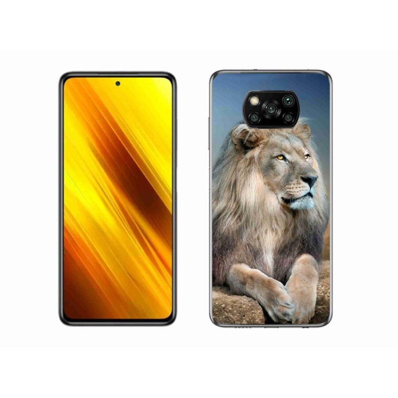 Gélový obal mmCase na mobil Xiaomi Poco X3 - lev 1