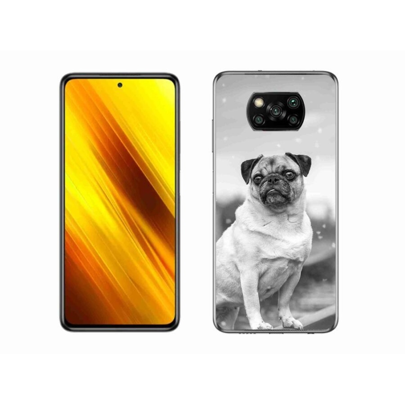 Gélový obal mmCase na mobil Xiaomi Poco X3 - mops